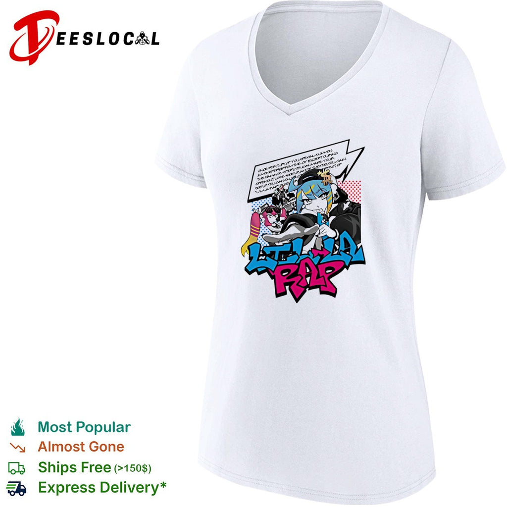 Ltl Lla rap anime girls graffiti shirt