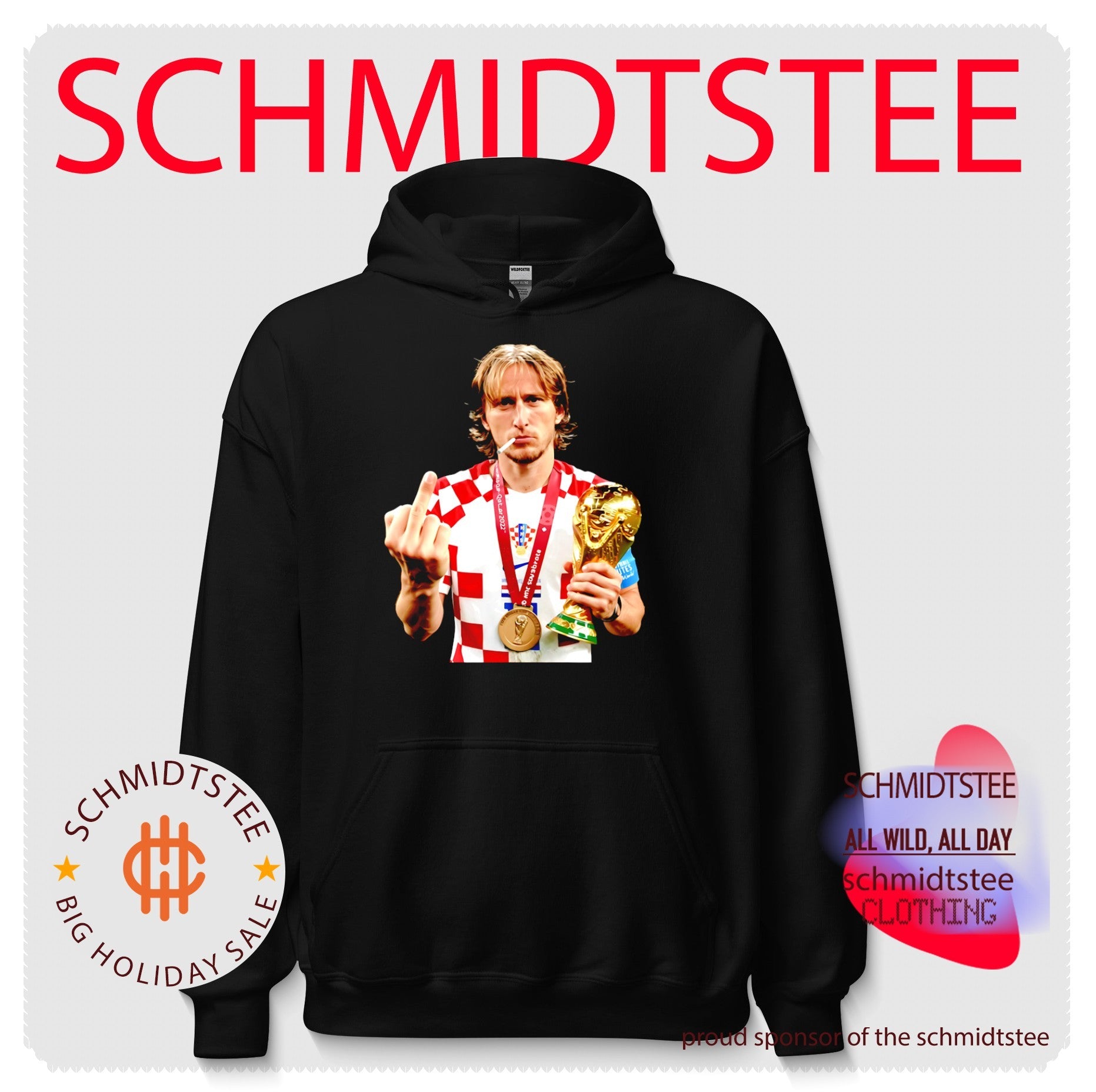 Luka Modrić Croatia World Cup Champion Soccer Legend Middle Finger shirt