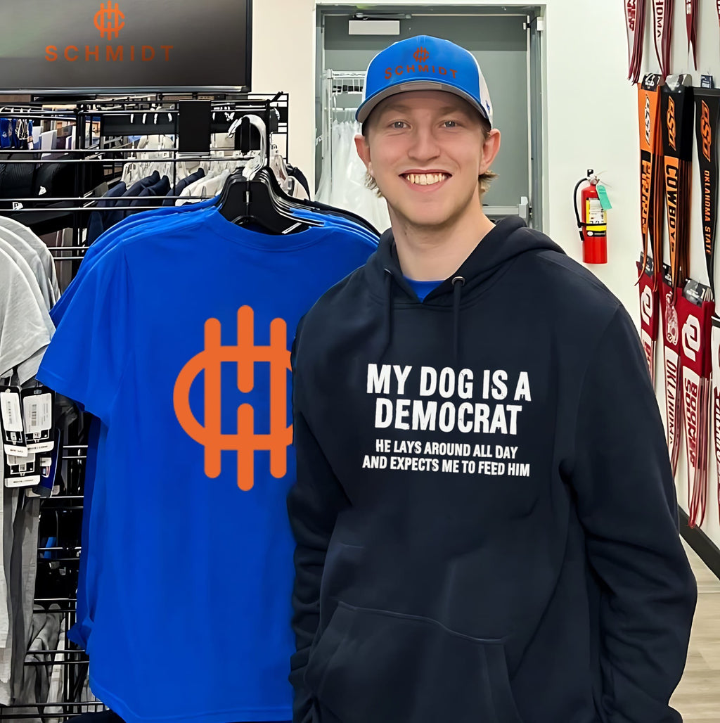 My Dog Is a Democrat – He Lays Around and Expects Me to Feed Him shirt