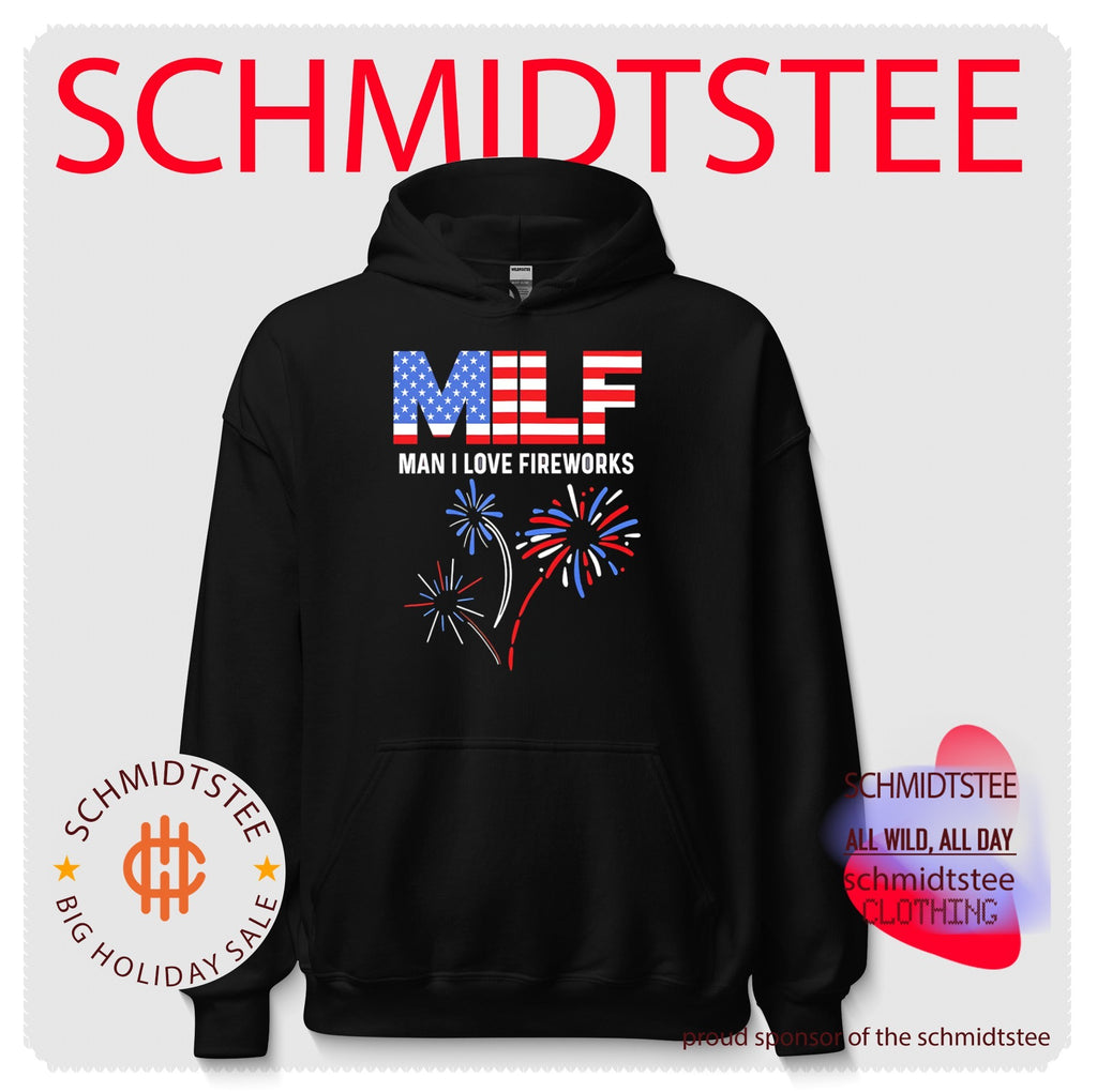 MILF man I love fireworks graphic shirt