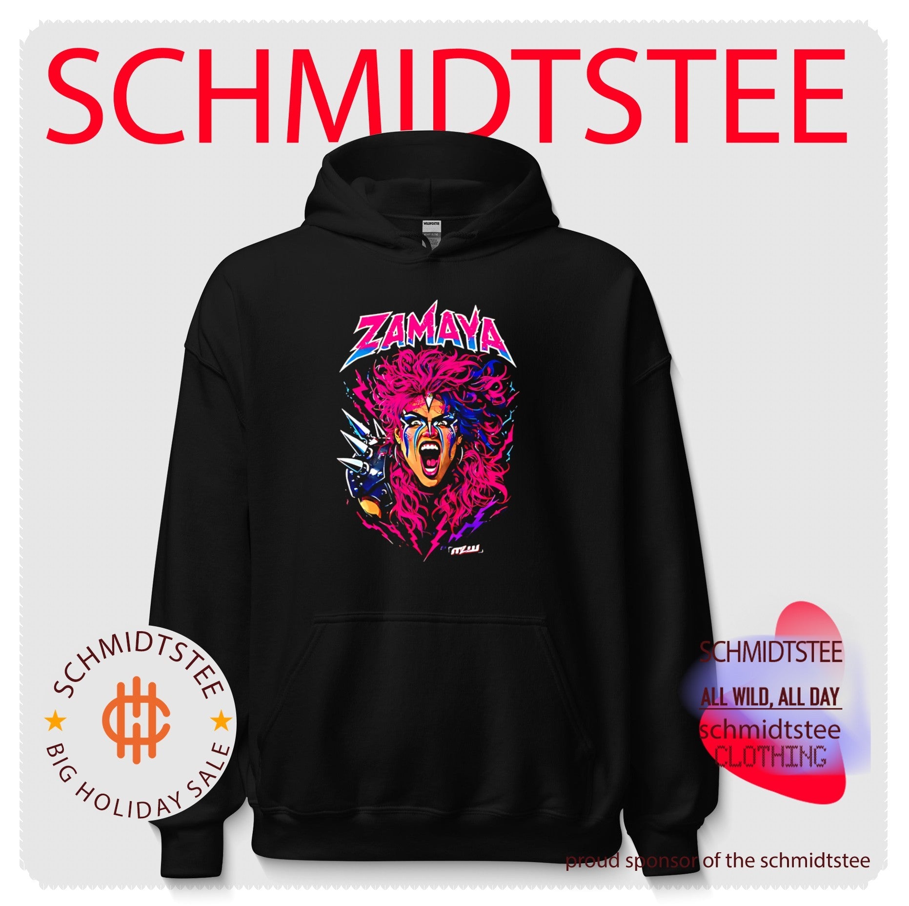 MLW Zamaya roaring illustration shirt