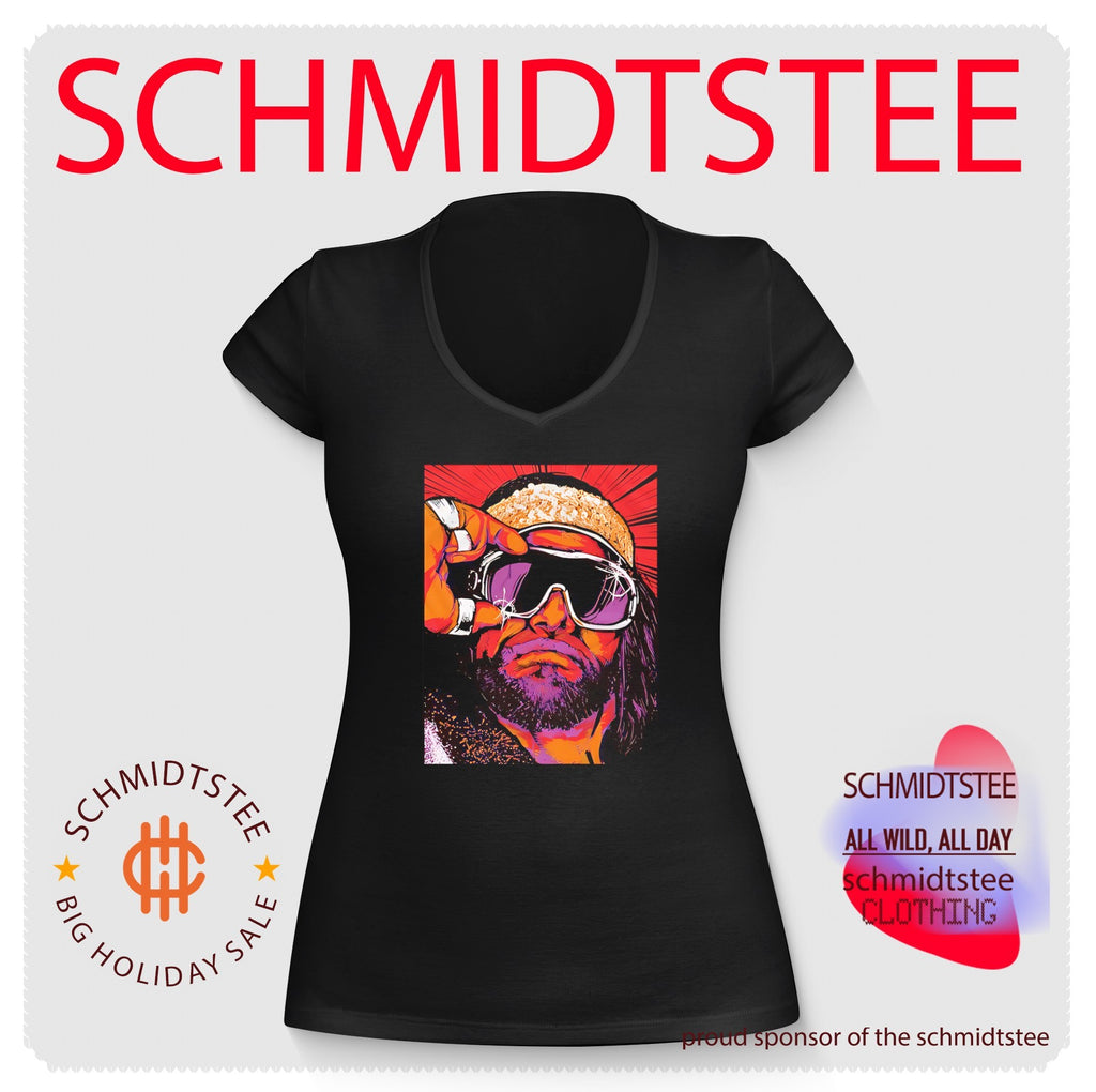 Macho Man Randy Savage portrait comic shirt