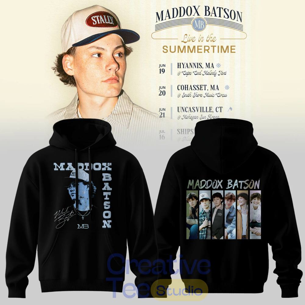 Maddox Batson Live in Summertime Tour 2026 Special Tee Hoodie