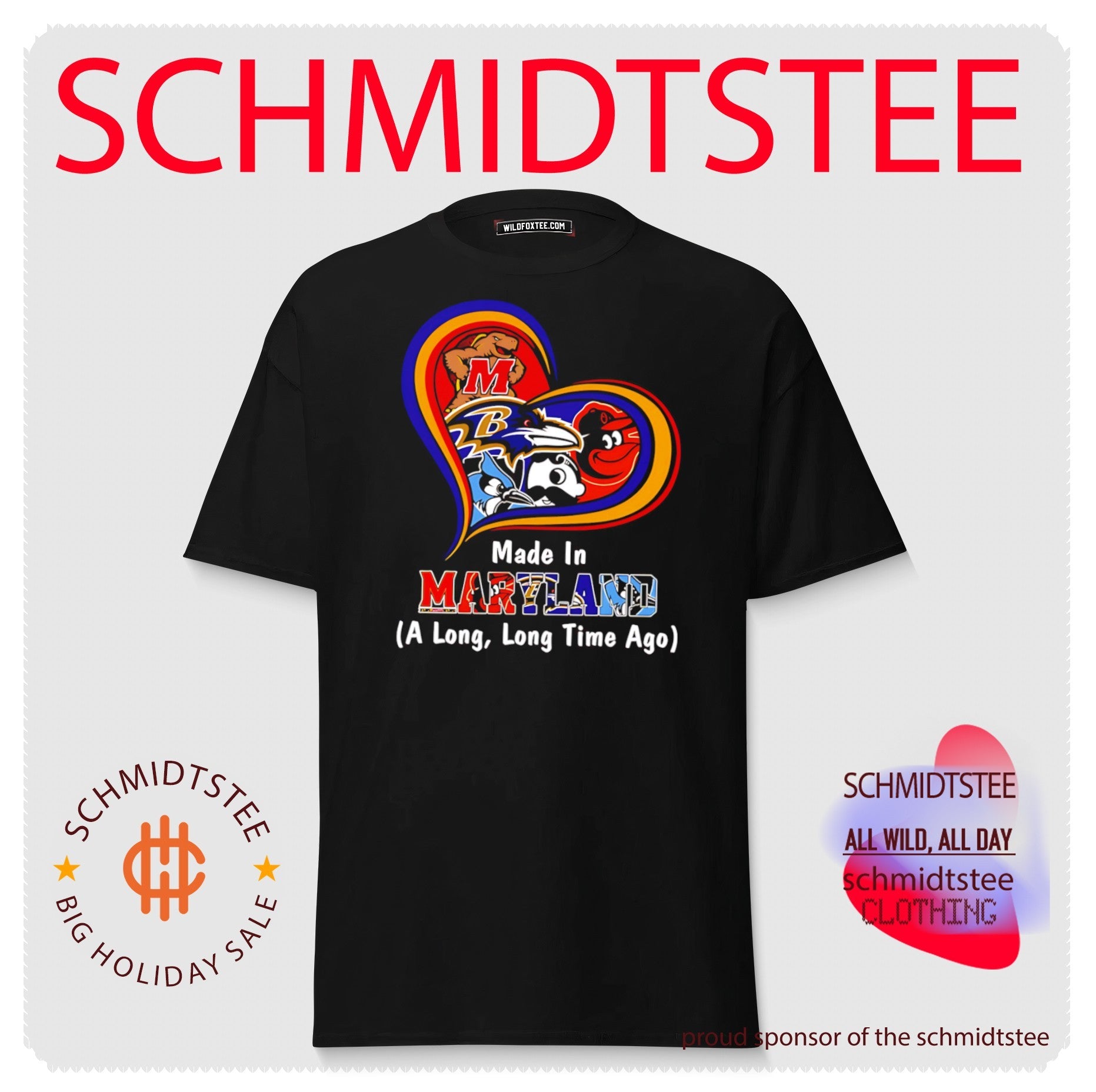 Made in Maryland A Long Long Time Ago heart shirt