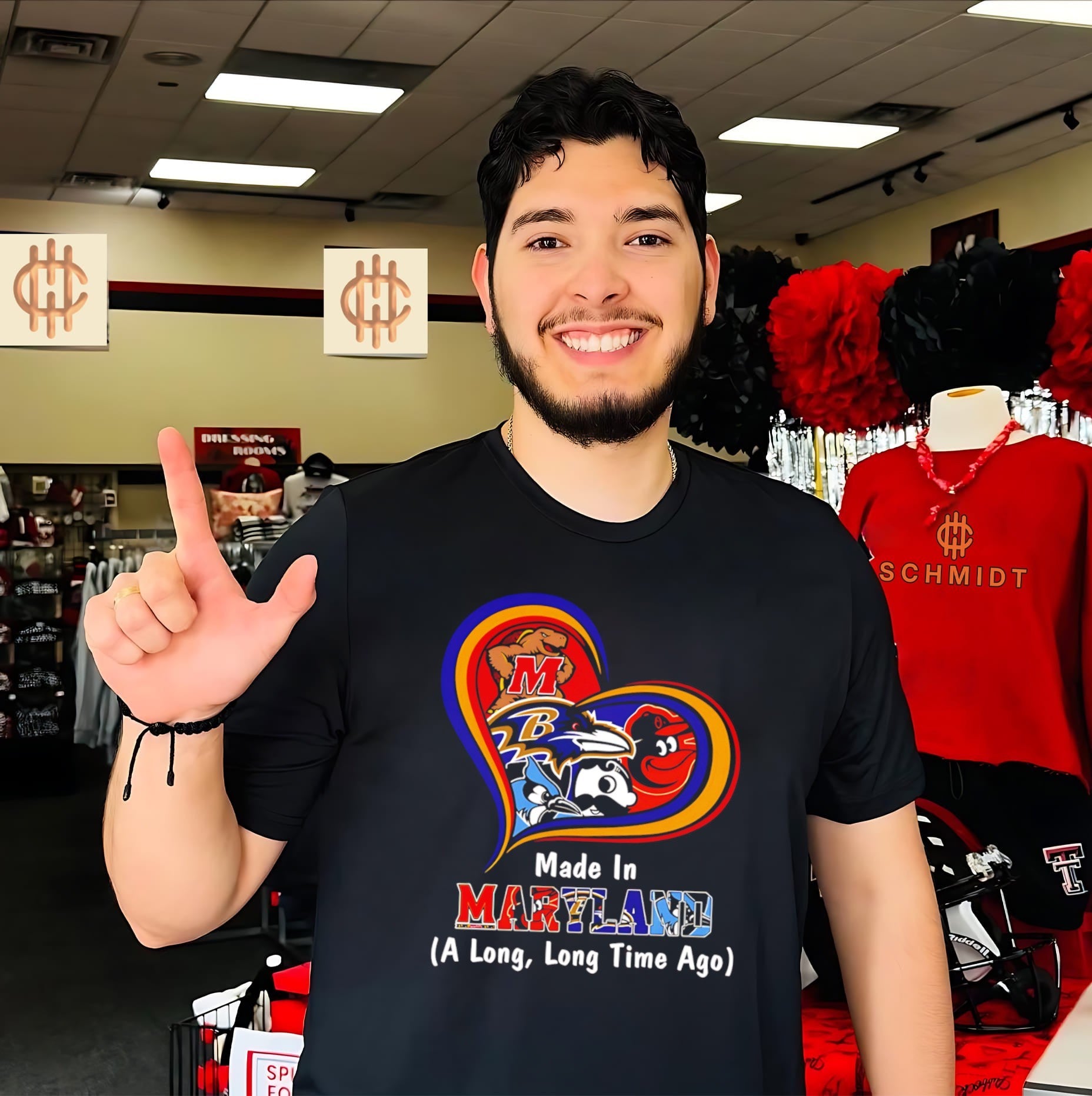 Made in Maryland A Long Long Time Ago heart shirt