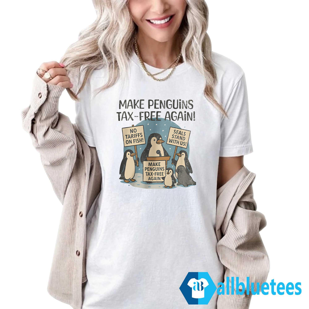 Make Penguins Tax-Free Again Trump Tariffs Shirt