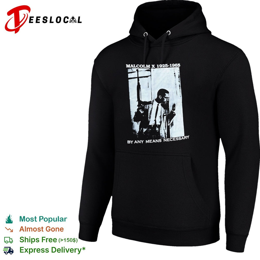 Malcolm X by any means necessary rifle 1925 1965 shirt