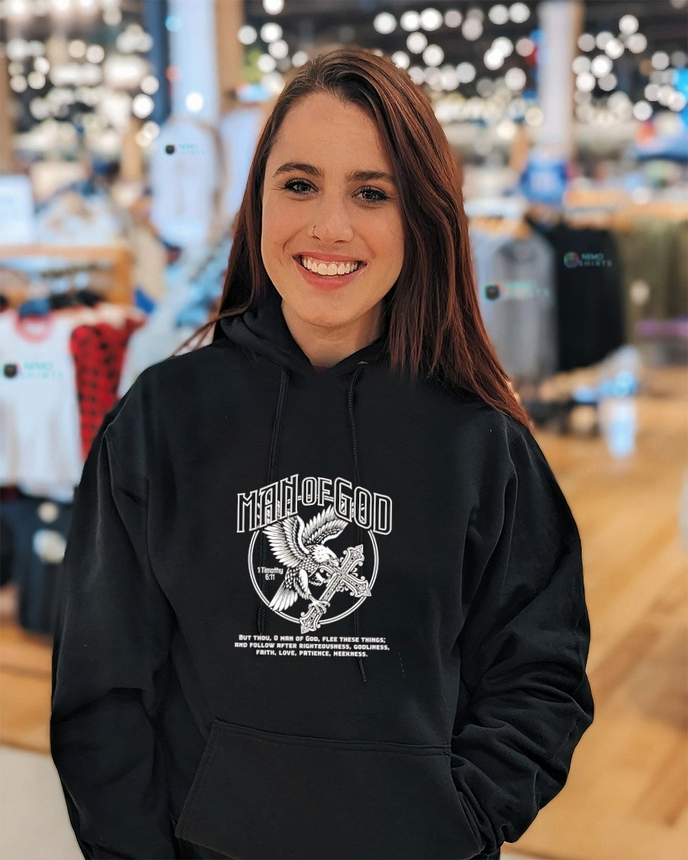 Man Of God Eagle Cross frith love patience meekness shirt