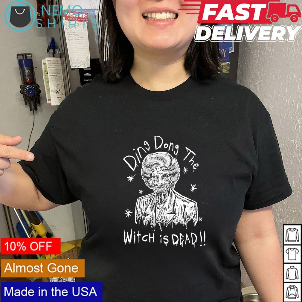 Margaret Thatcher zombie ding dong the witch is dead shirt