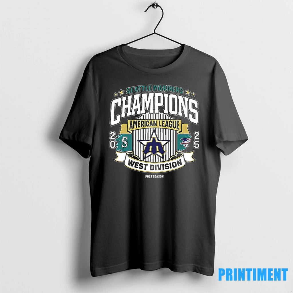 Mariners Al West Division Champions 2025 Vintage Tshirts Sweater