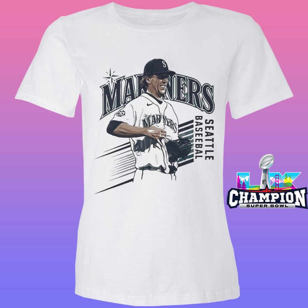 Mariners Logan Gilbert Pitcher Catches Ball In Shirt