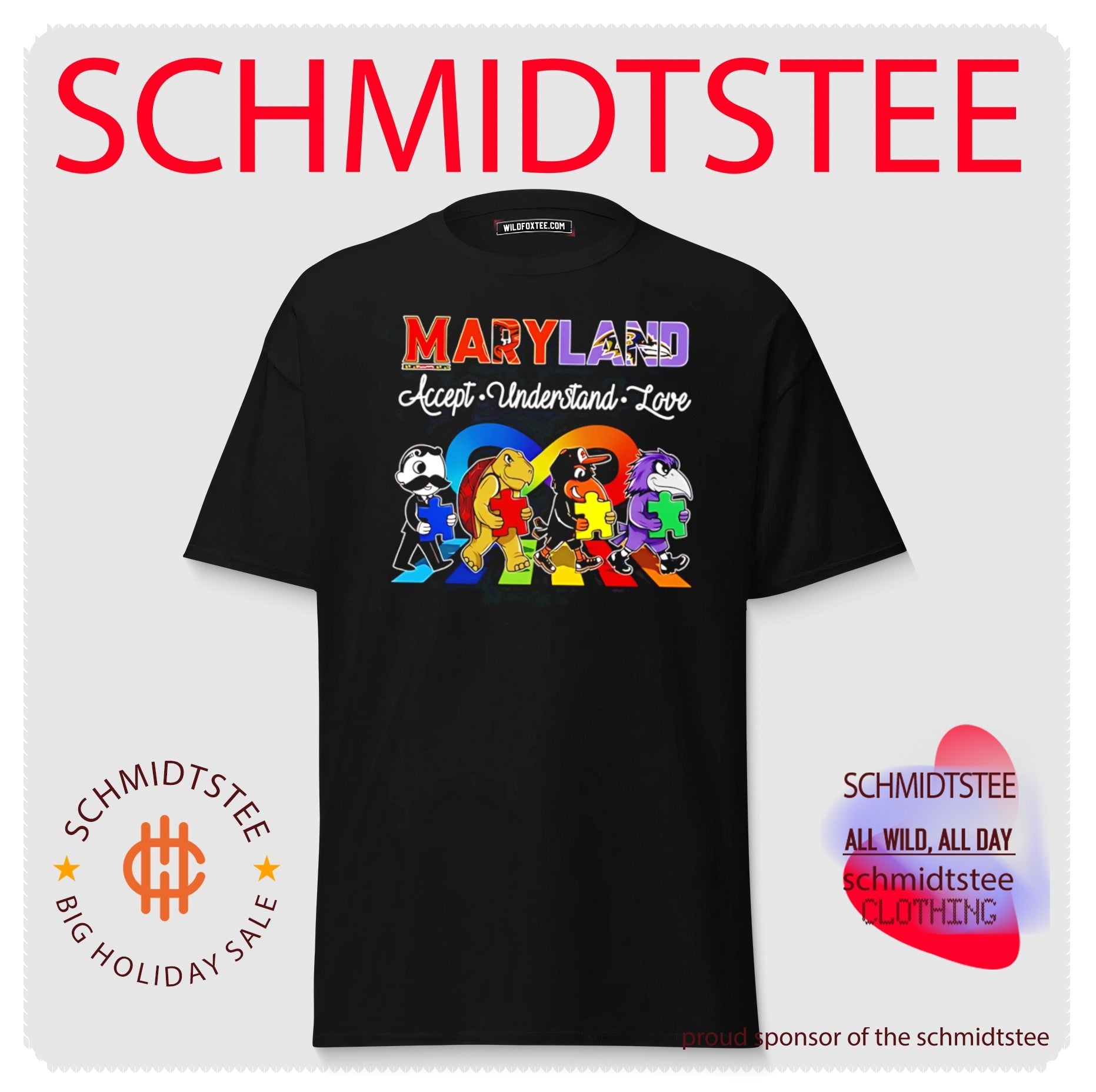 Maryland Sports pride accept understand love mascot shirt