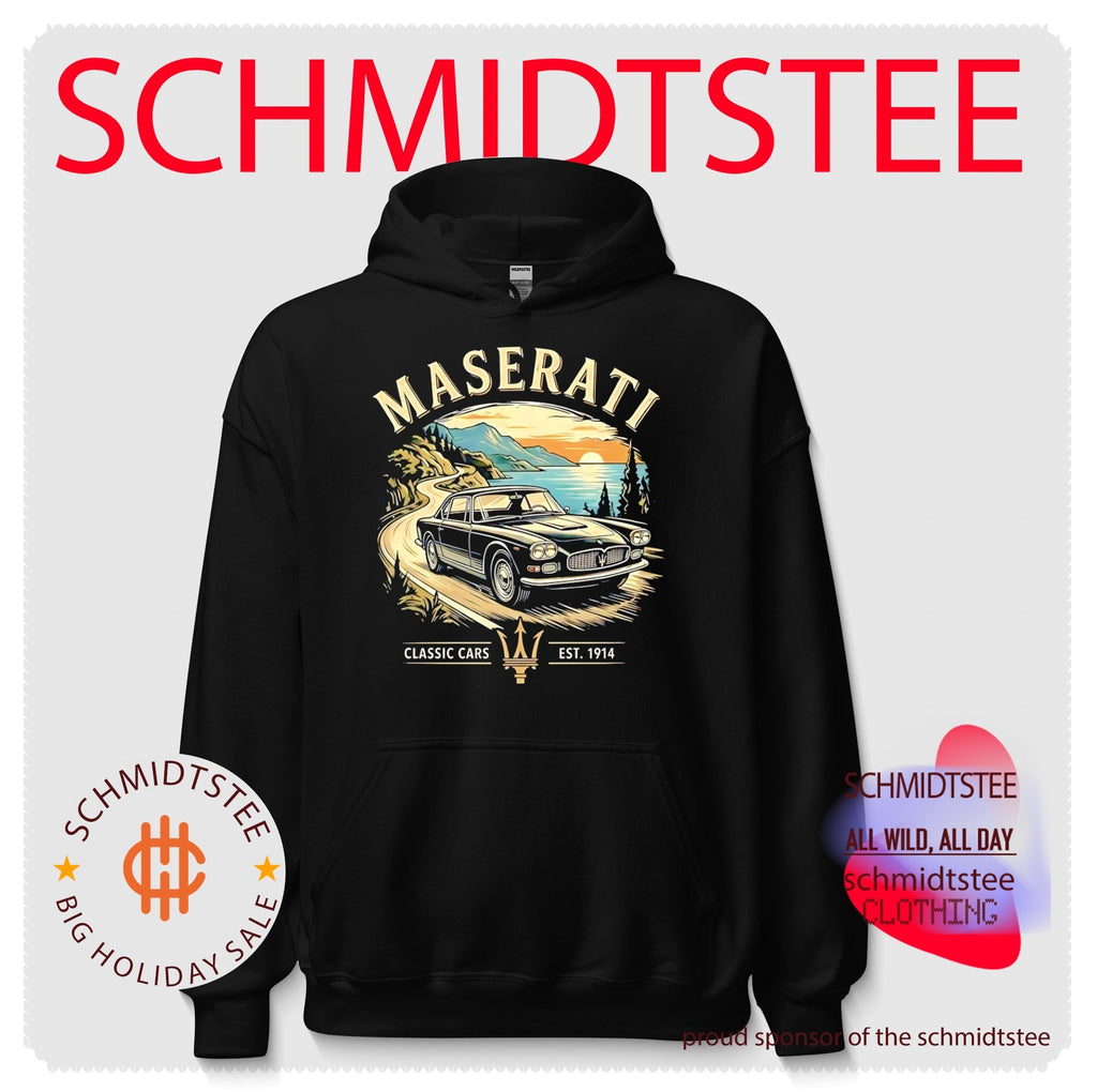 Maserati classic cars est 1914 graphic car shirt