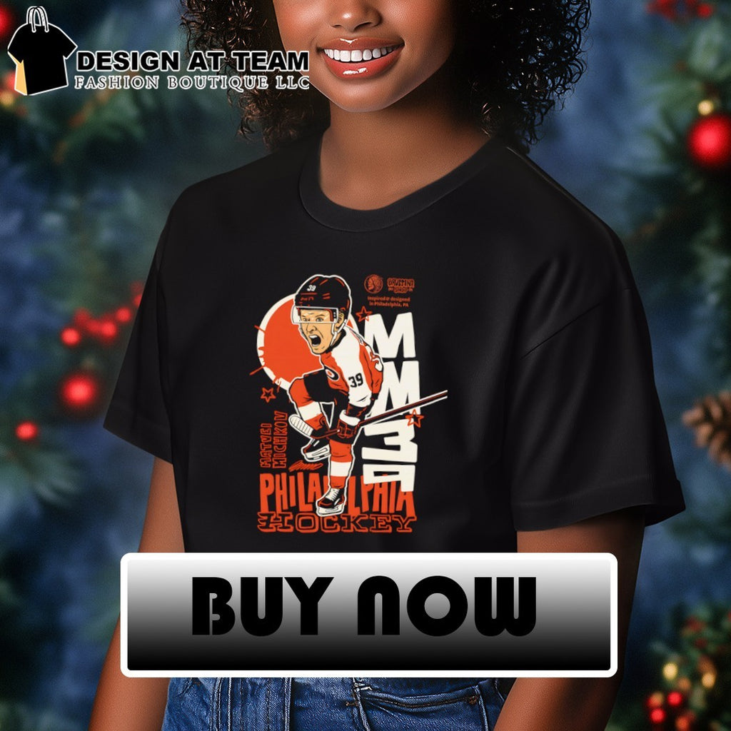 Matvei Michkov 39 Philadelphia Flyers Hockey Player cartoon shirt