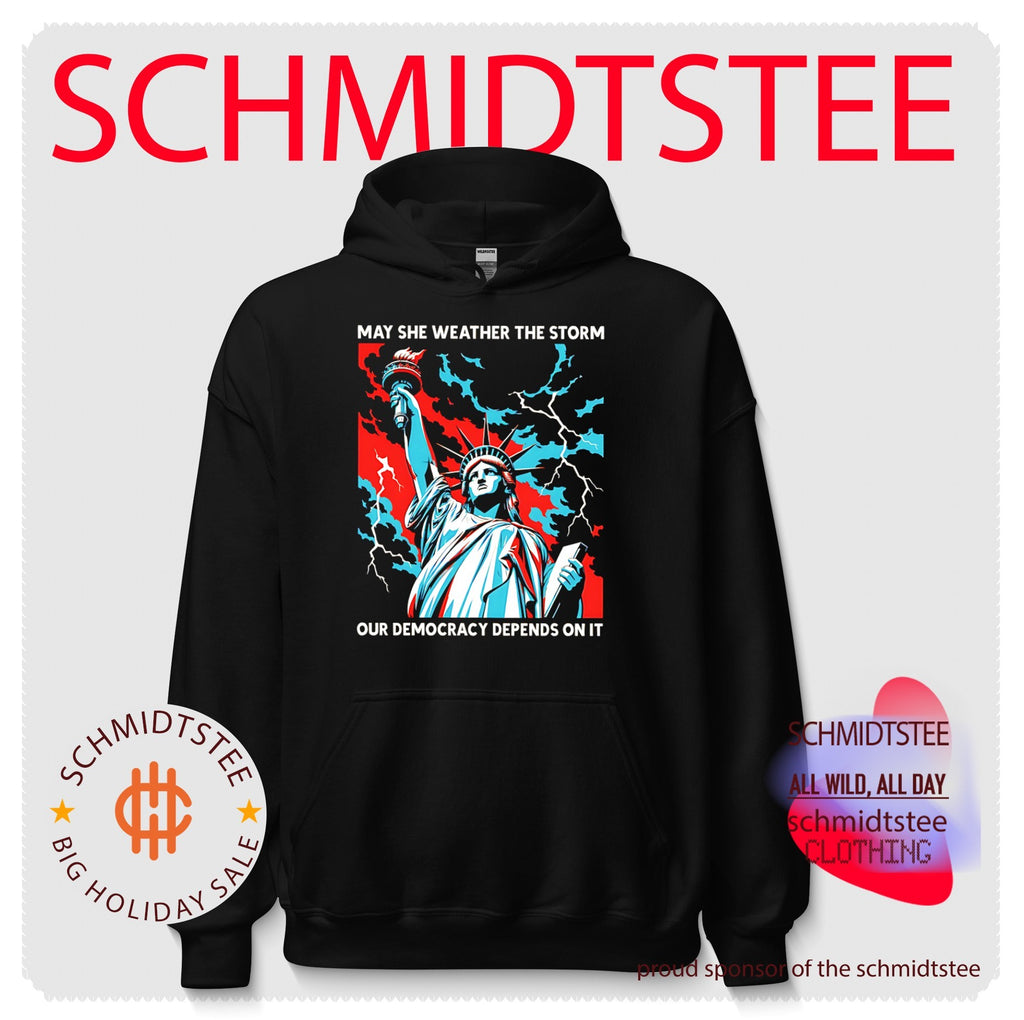 May she weather the storm our democracy depends on it Statue of Liberty shirt