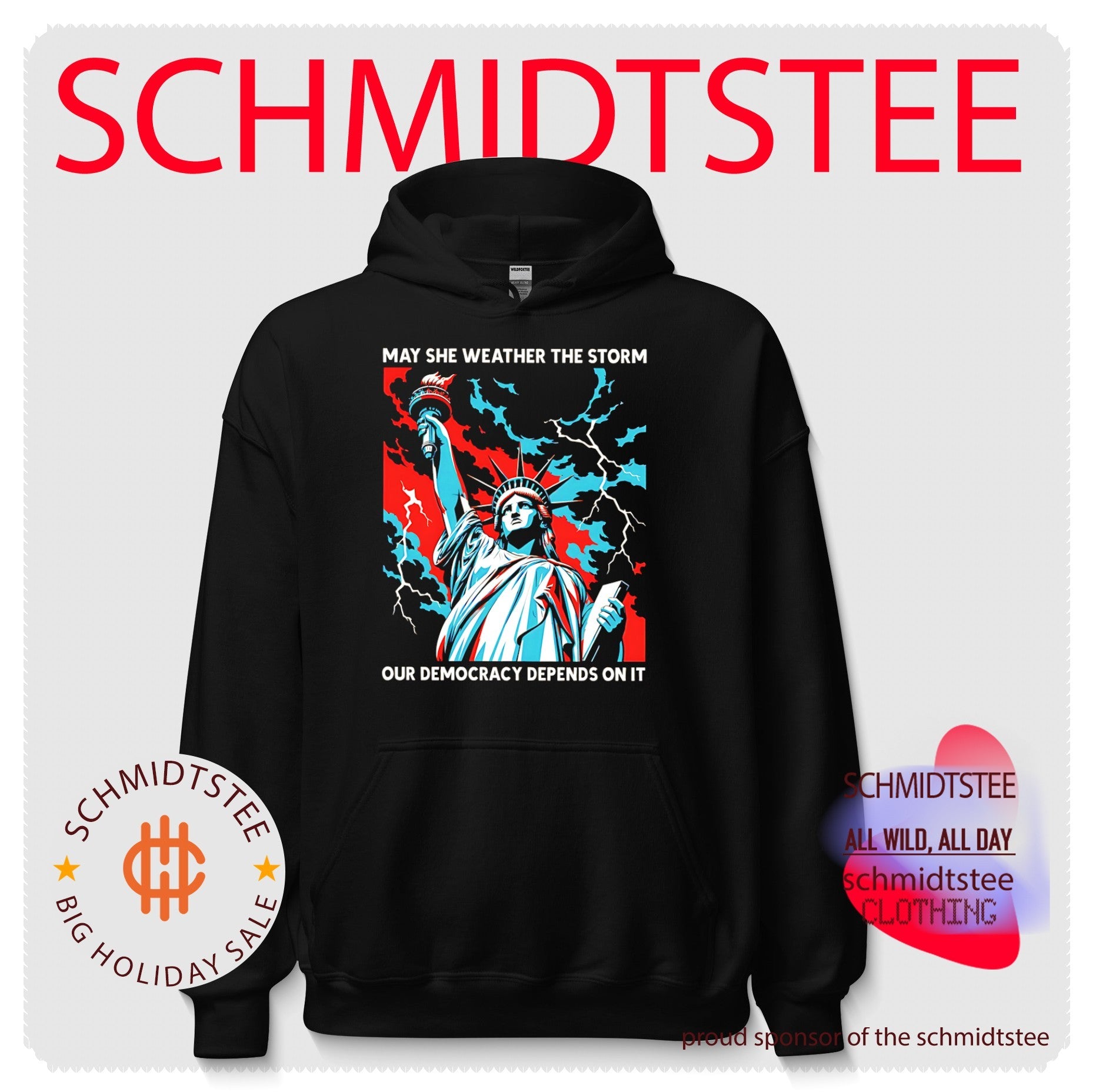 May she weather the storm our democracy depends on it Statue of Liberty shirt