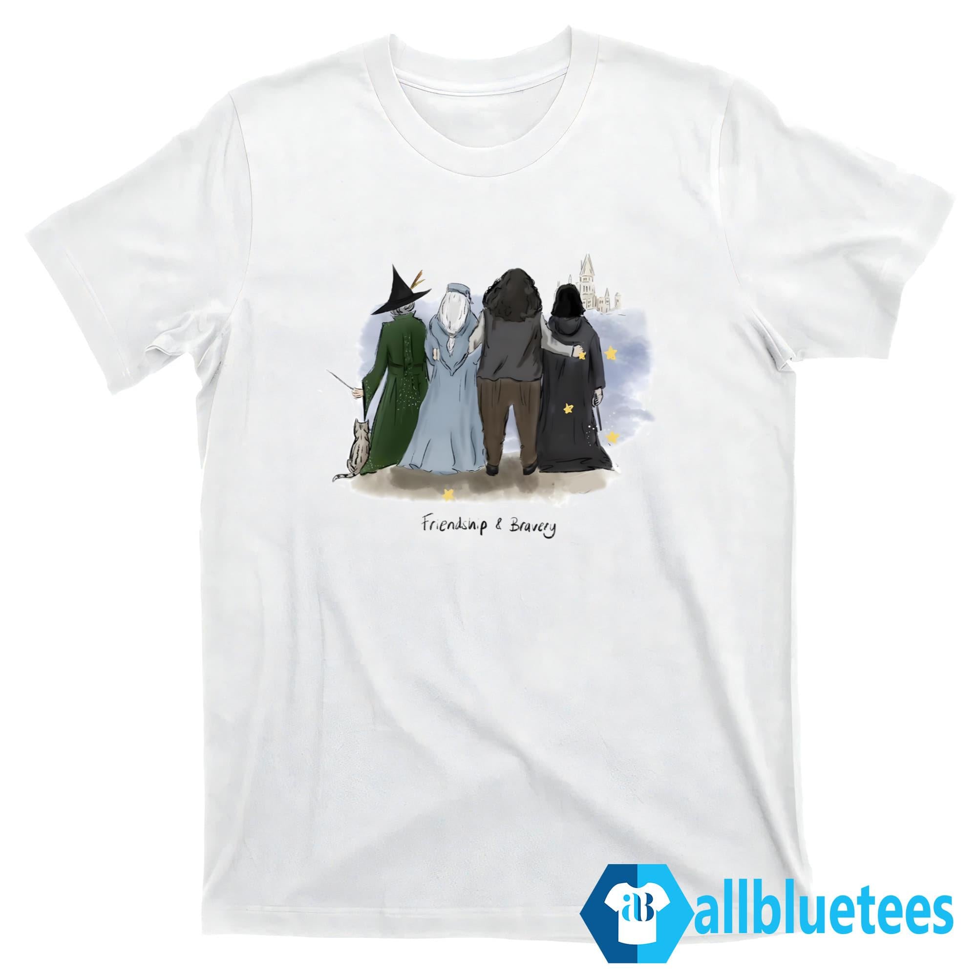 McGonagall Friendship And Bravery Rest In Peace Maggie Smith Shirt