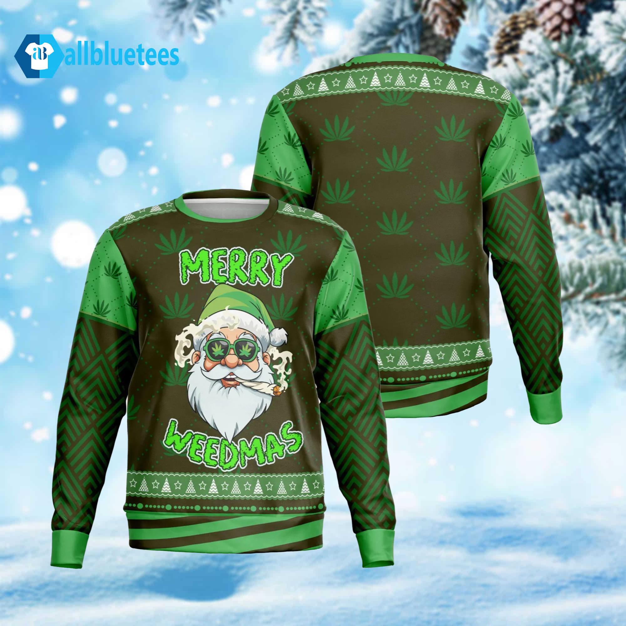 Merry Weedmas Ugly Christmas Sweater