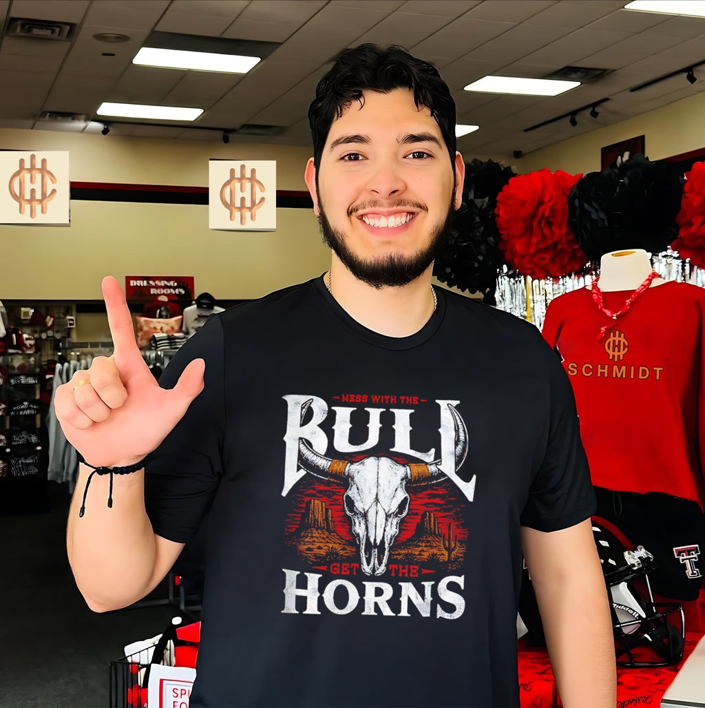 Mess with the Bull Get the Horns Shield Republic shirt