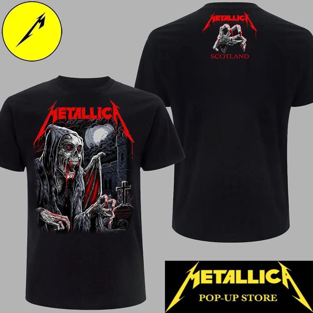 Metallica M72 Glasgow June 25 2026 Concert Shirt – Official Hampden Park Two-Sided Graphic Tee