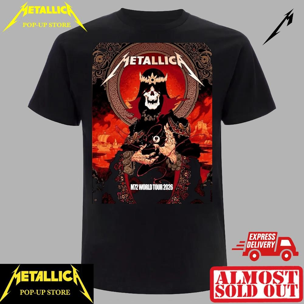 Metallica M72 World Tour 2026 Cardiff Limited Edition Shirt – Official Principality Stadium Merch