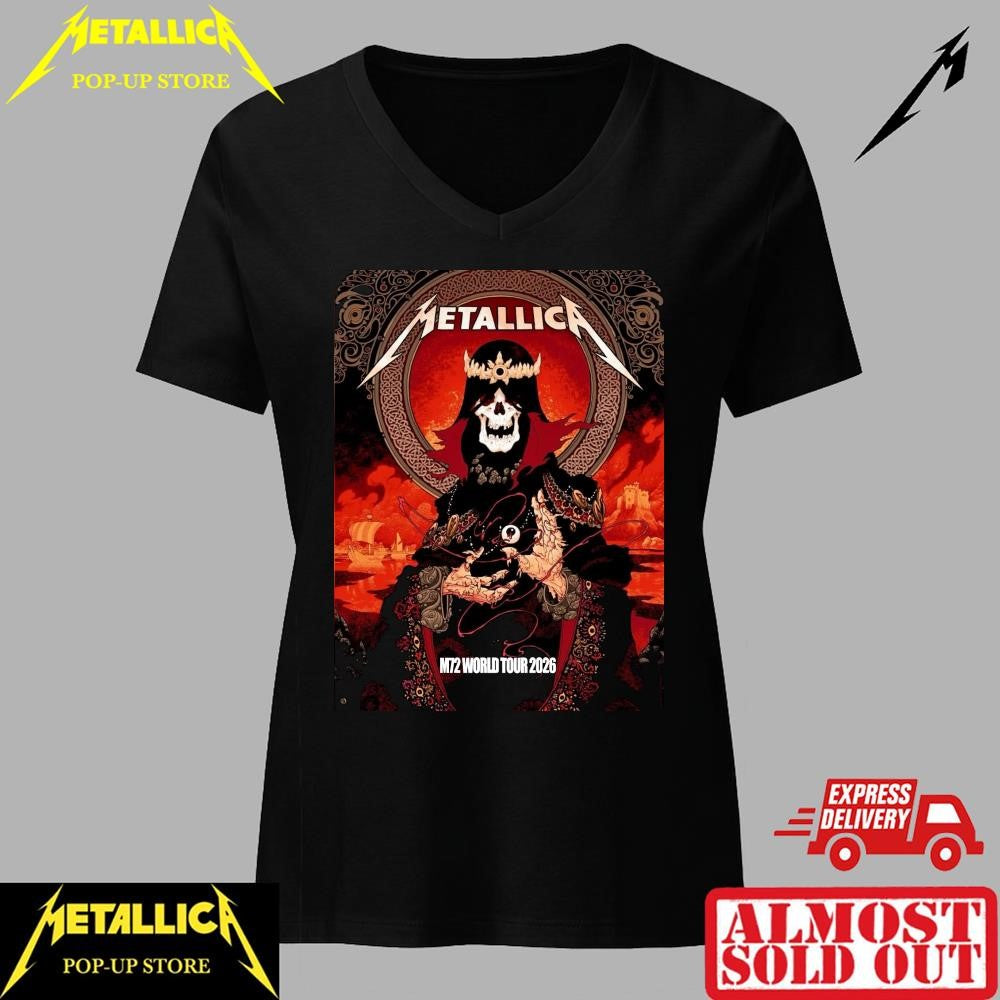 Metallica M72 World Tour 2026 Cardiff Limited Edition Shirt – Official Principality Stadium Merch