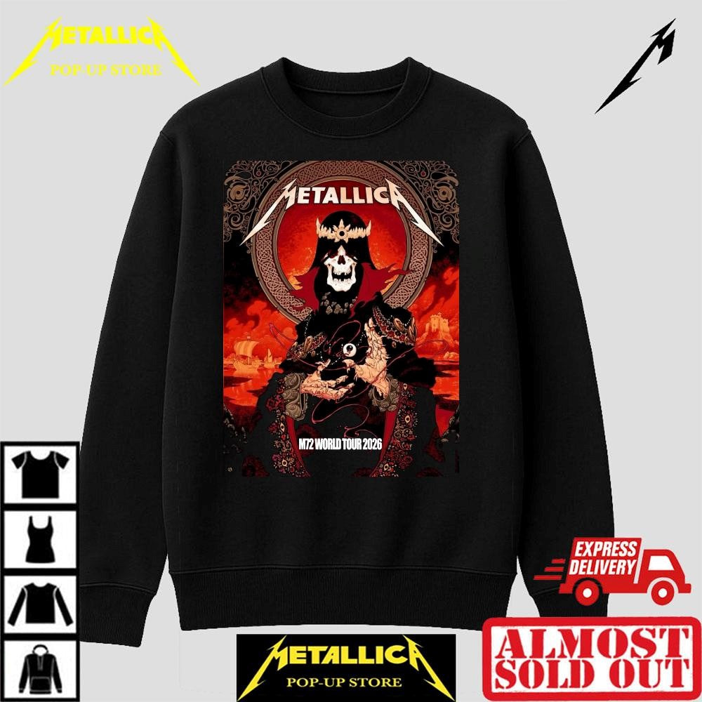 Metallica M72 World Tour 2026 Cardiff Limited Edition Shirt – Official Principality Stadium Merch