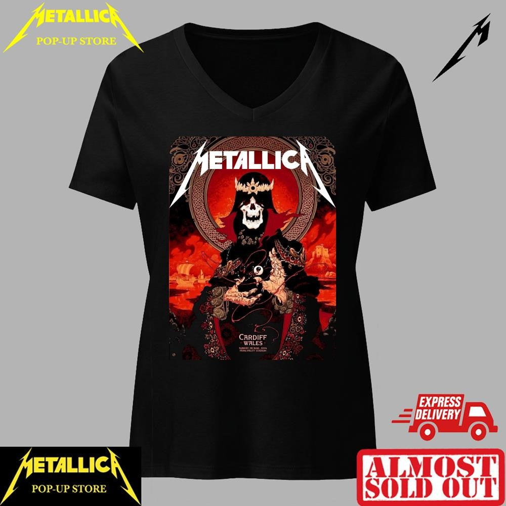 Metallica M72 World Tour 2026 Cardiff Shirt – Principality Stadium Exclusive Design
