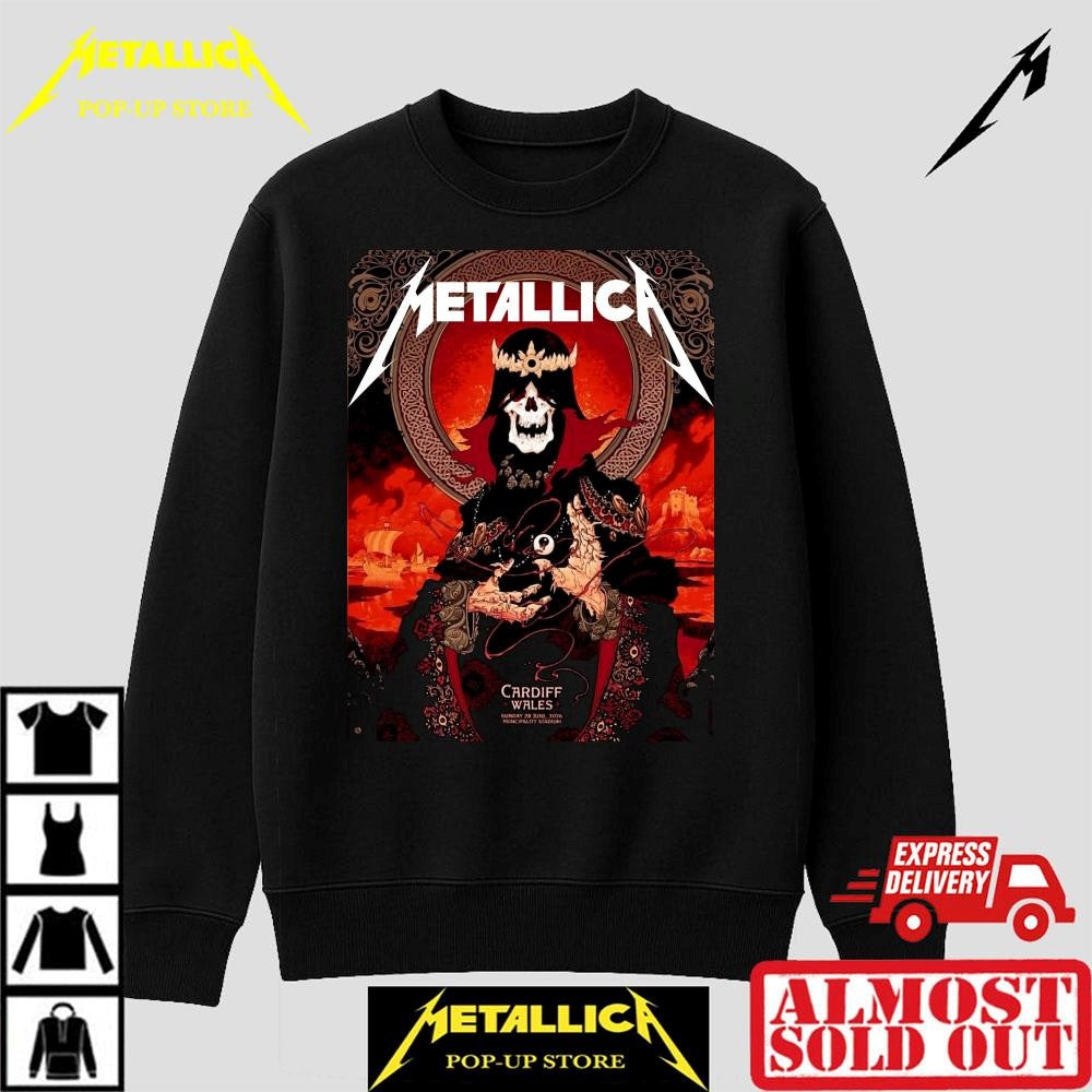 Metallica M72 World Tour 2026 Cardiff Shirt – Principality Stadium Exclusive Design