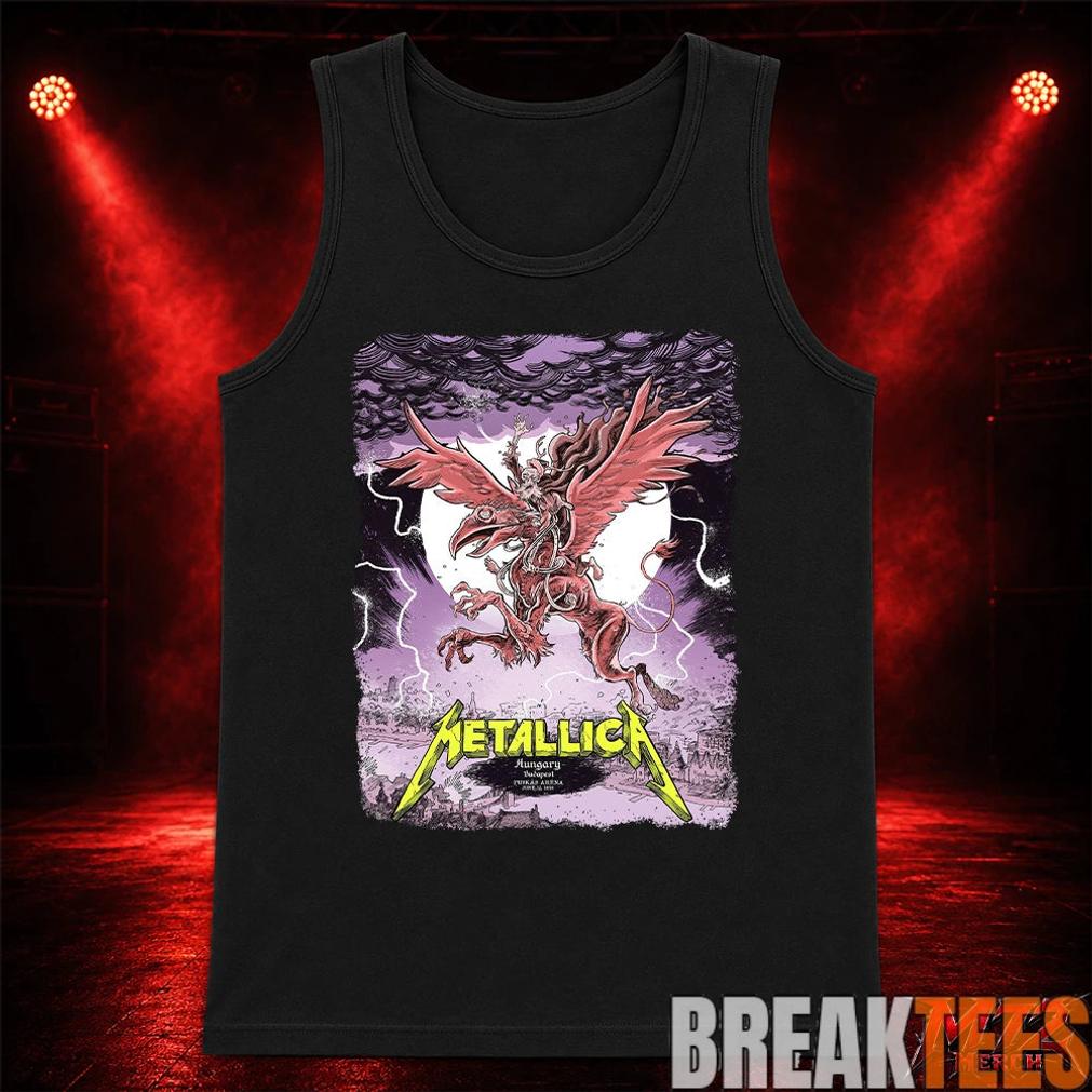 Metallica M72 World Tour June 13 2026 At Puskás Aréna Budapest Hungary Winged Beast Storm T-Shirt