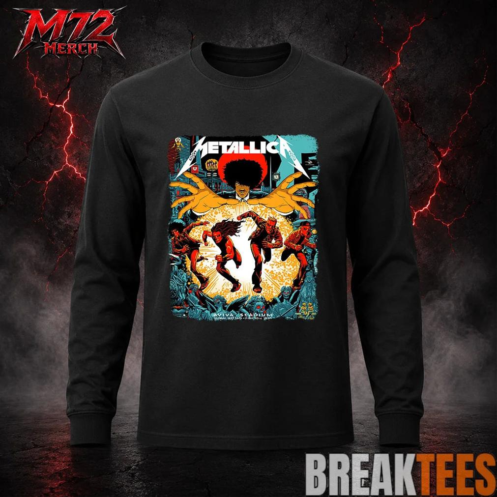 Metallica M72 World Tour June 19 2026 At Aviva Stadium Dublin Ireland Chase Scene Artwork T-Shirt