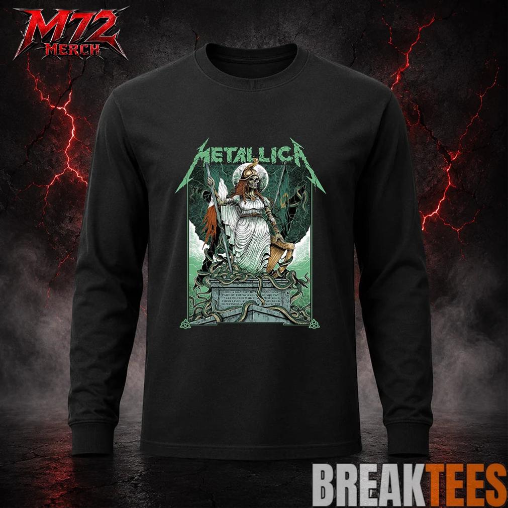 Metallica M72 World Tour June 19 And June 21 2026 At Aviva Stadium Dublin Ireland Skeleton Warrior Artwork By Gary Ronaldson T-Shirt