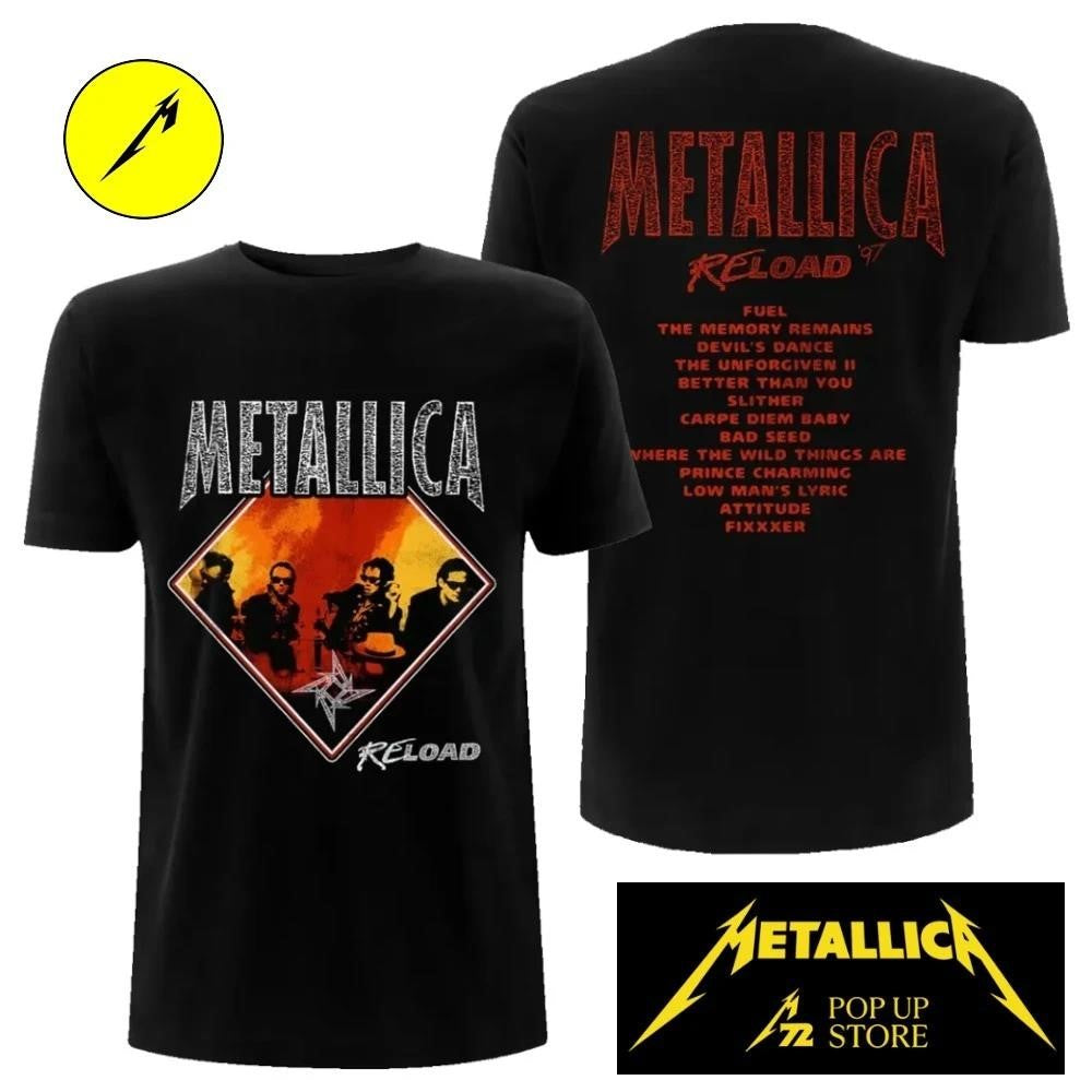 Metallica Pop-up Shop M72 European World Tour 2026 Reload Vintage Shirt