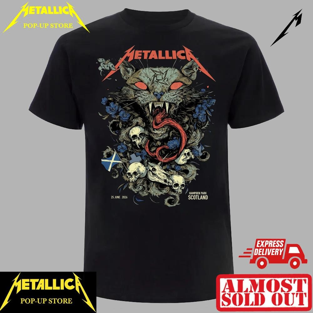 Metallica Scotland M72 Tour 2026 Unisex T-Shirt – Exclusive WolfSkullJack Design