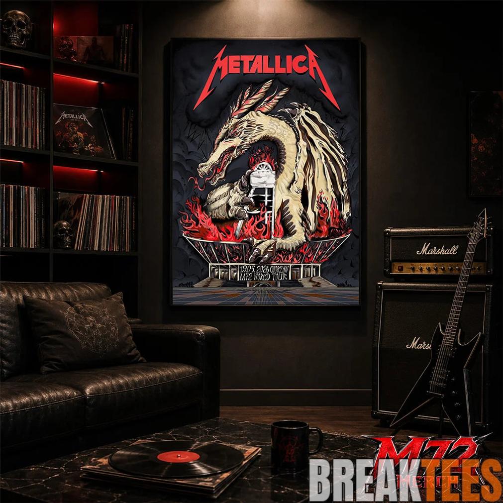 Metallica World Tour M72 May 19 2026 Chorzw Poland Stadion lski Dragon Stadium Poster Canvas