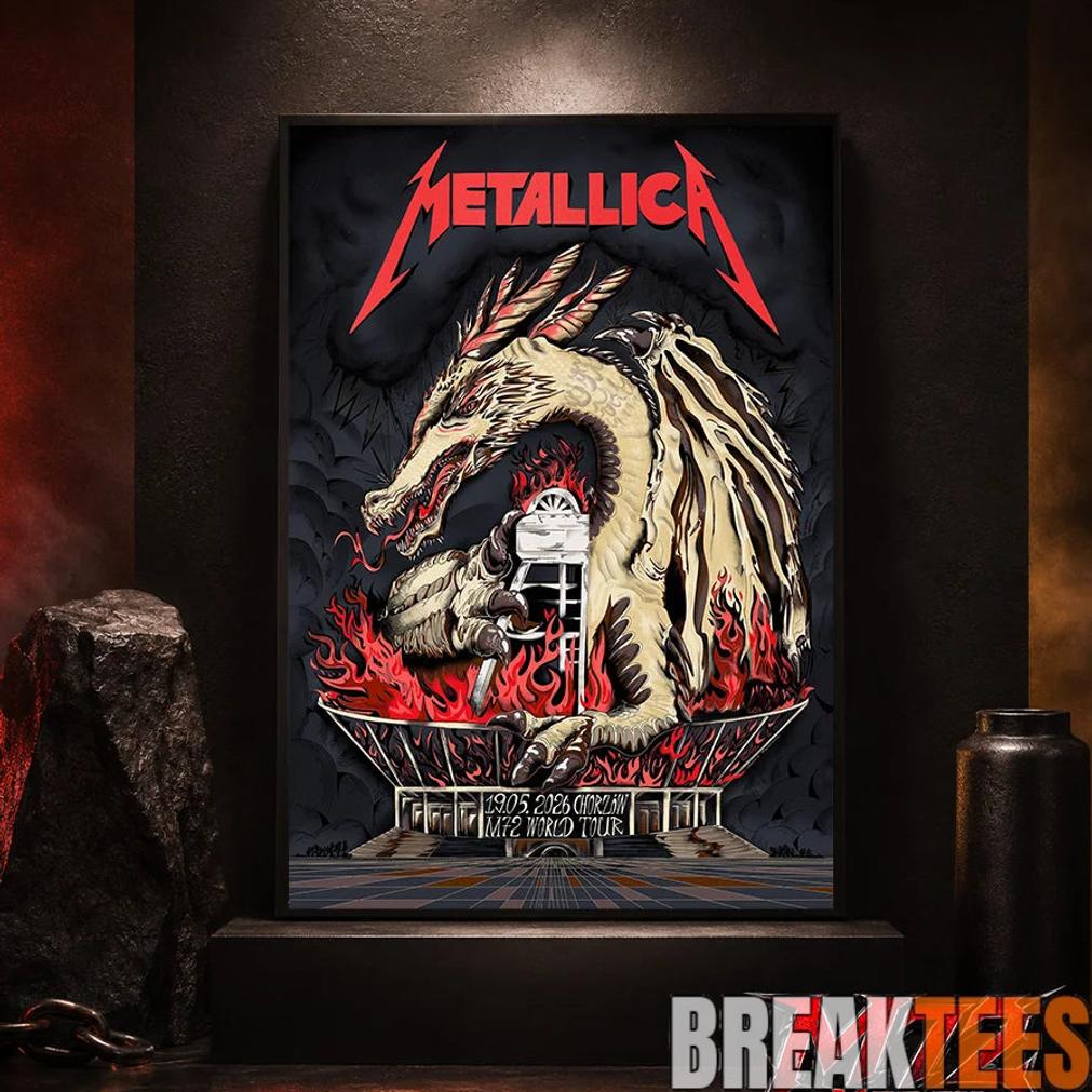 Metallica World Tour M72 May 19 2026 Chorzw Poland Stadion lski Dragon Stadium Poster Canvas