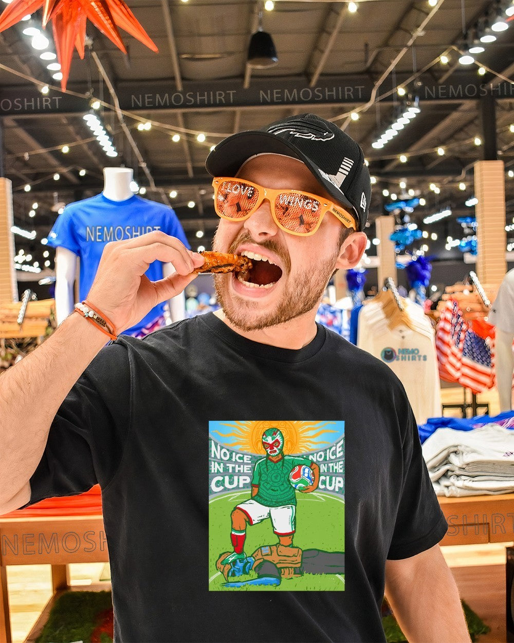 Mexican Luchador 2026 FIFA World Cup no Ice in the cup shirt