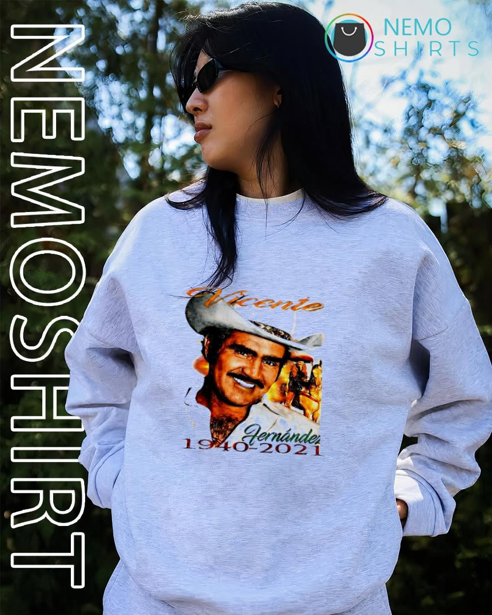 Mexican singer Vicente Fernandez 1940-2021 signature cowboy hat shirt