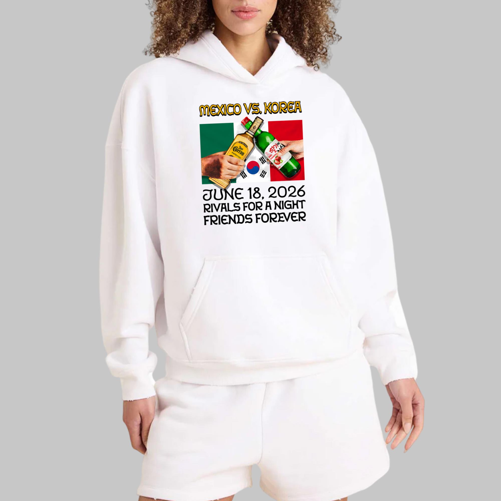 Mexico vs Korea Rivals For A Night Friends Forever Shirt
