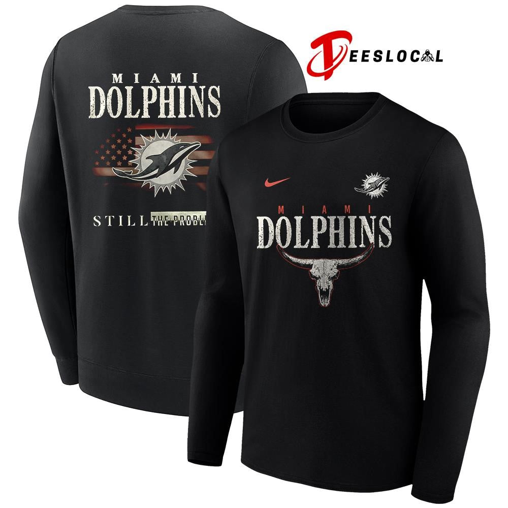 Miami Dolphins x Morgan Wallen Still the Problem USA flag shirt