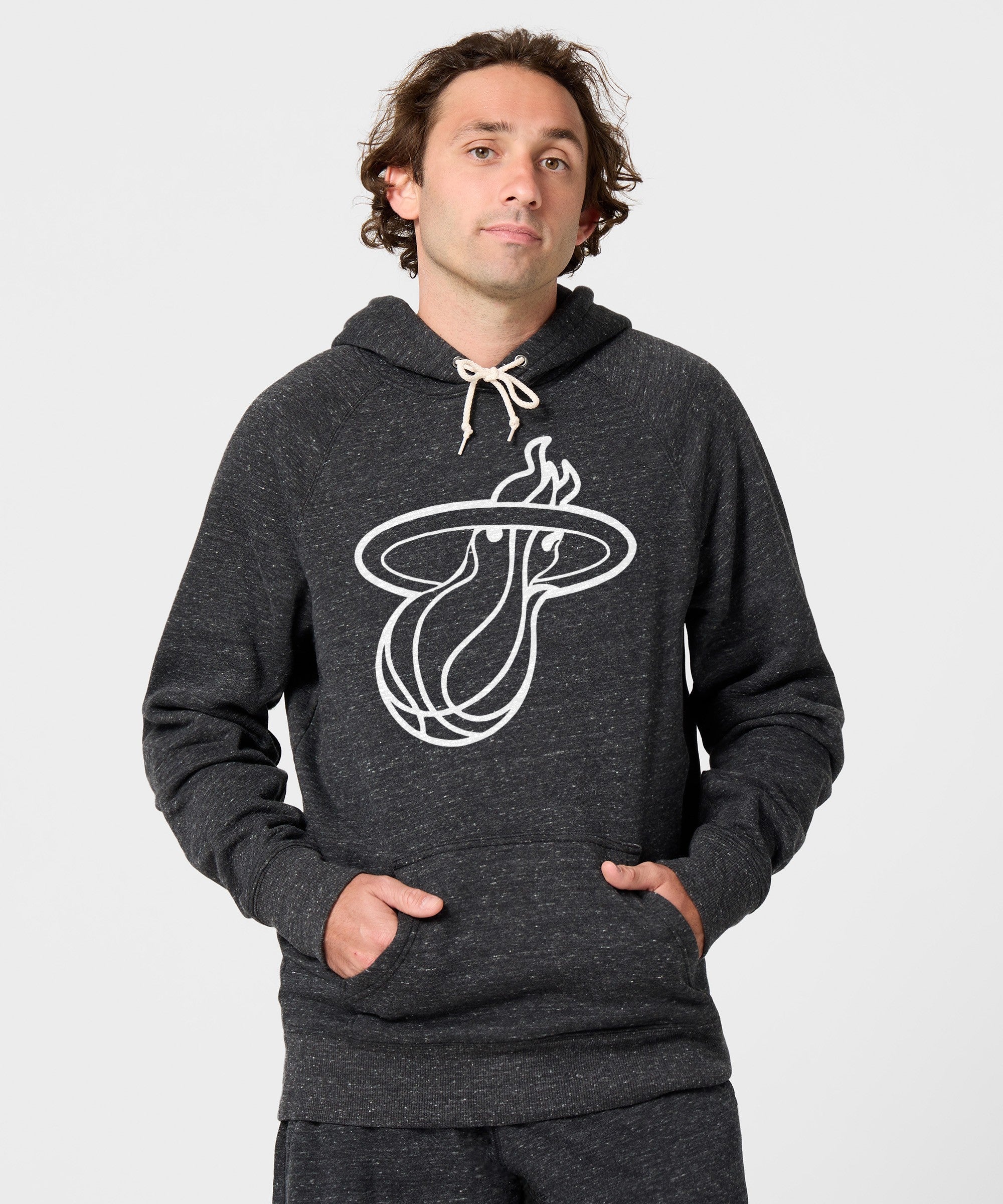 Miami Heat Blacktop Logo Hoodie