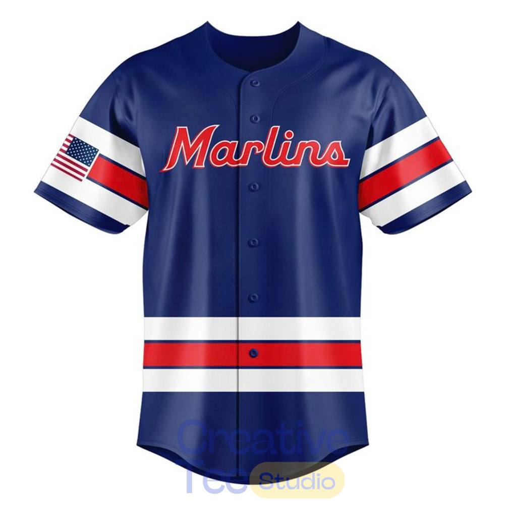 Miami Marlins 250th USA Celebration Baseball Jersey