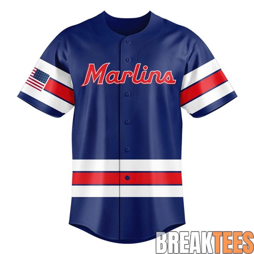 Miami Marlins 250th USA Celebration Baseball Jersey