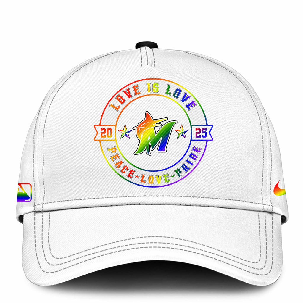 Miami Marlins Happy Pride Month Baseball Jersey