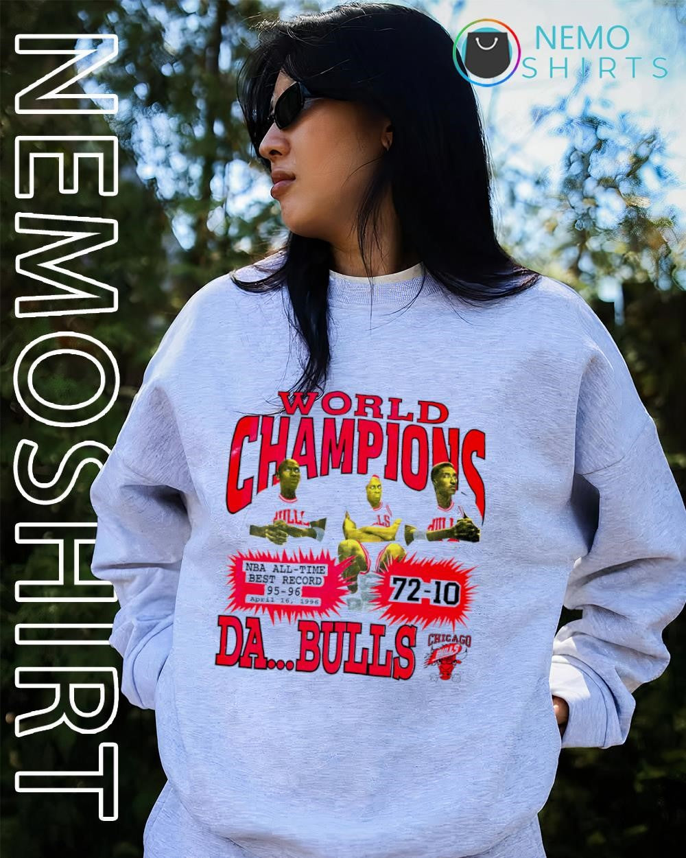 Michael Jordan Rodman Pippen Chicago Bulls NBA World Champions shirt