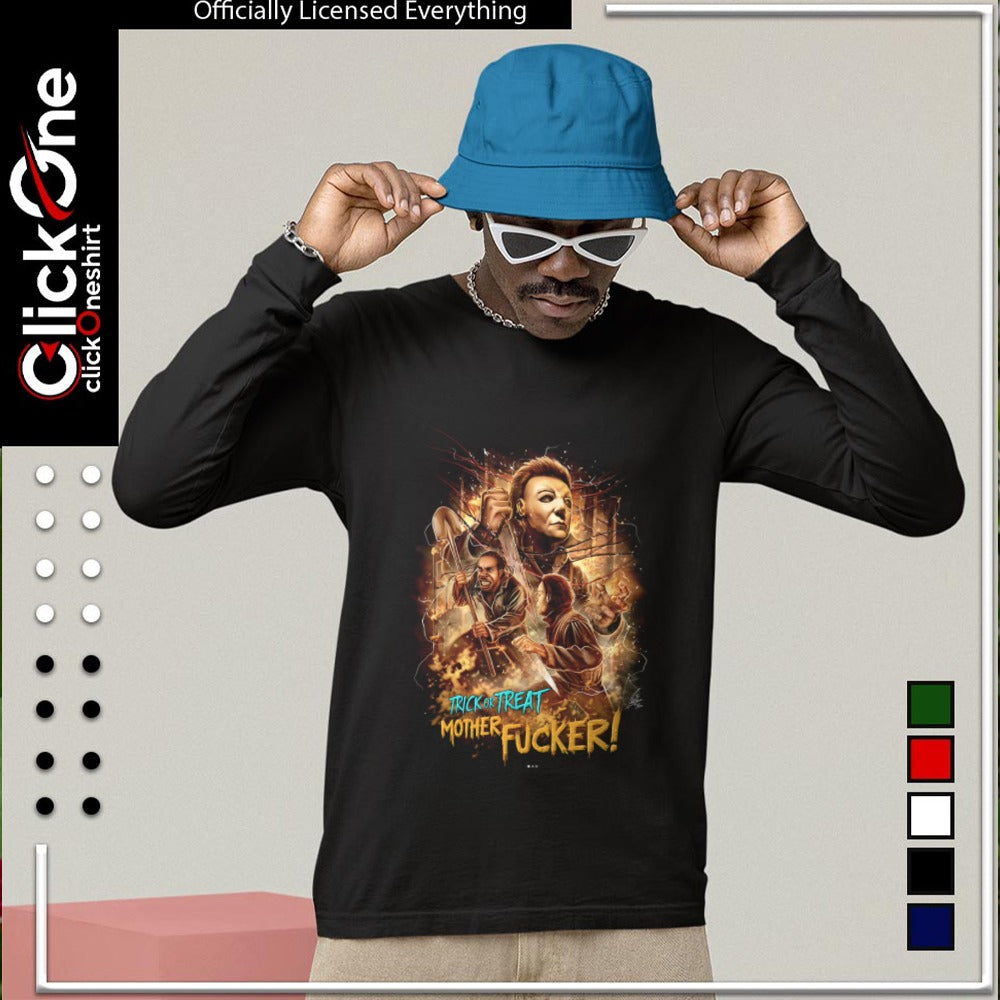 Michael Myers Halloween Trick Or Treat Mother Fucker Man Holding Shovel Fighting Killer shirt