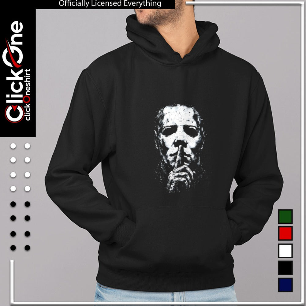 Michael Myers Halloween horror movie character silent shush shirt