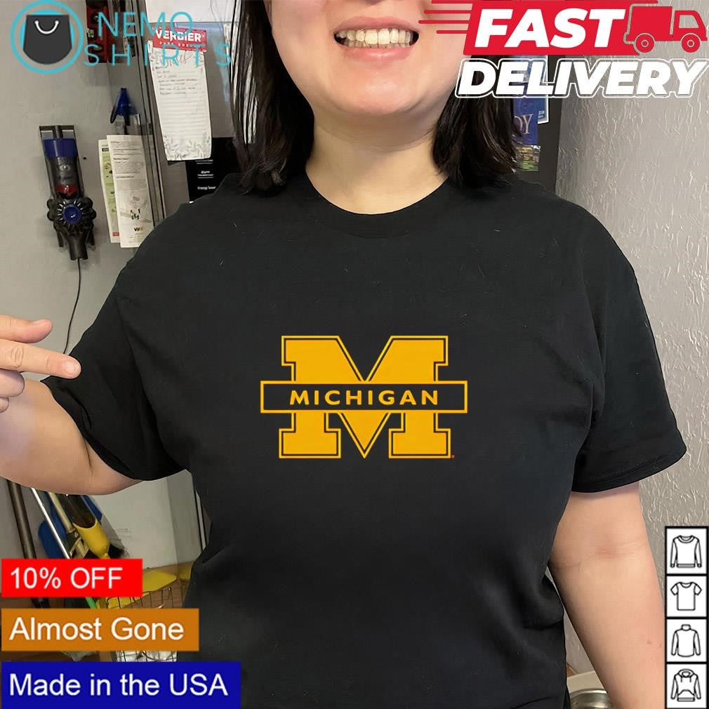 Michigan Wolverines M baseball logo shirt