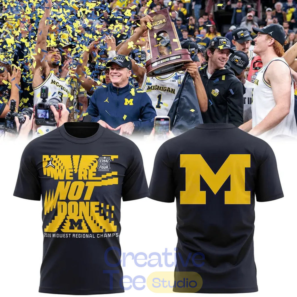 Michigan Wolverines Men’s Basketball 2026 Final Four T-Shirt