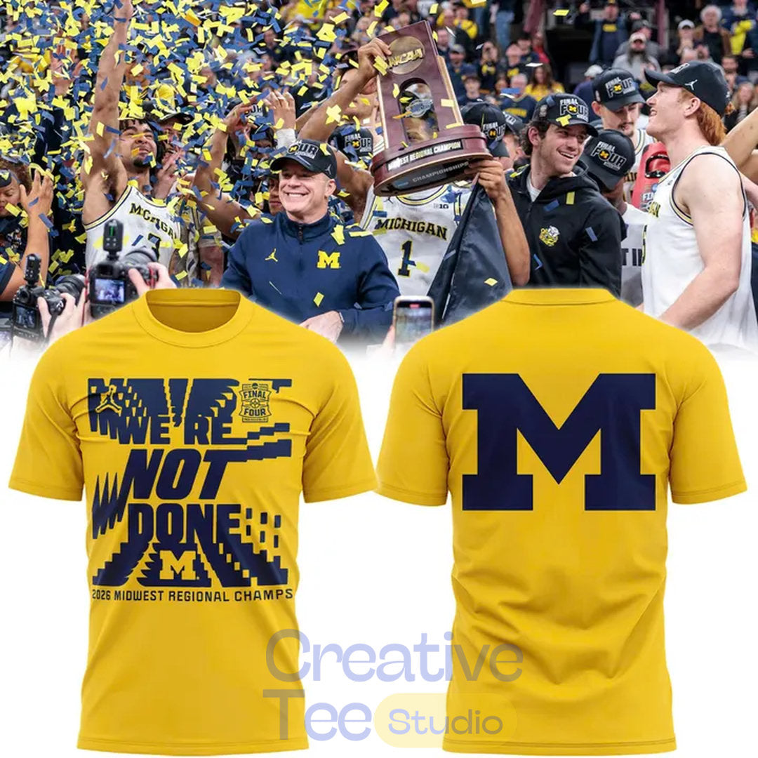 Michigan Wolverines Men’s Basketball 2026 Final Four T-Shirt